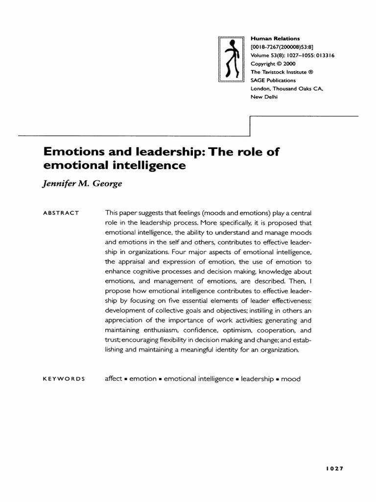 2000 - George - Emotions and Leadership | PDF