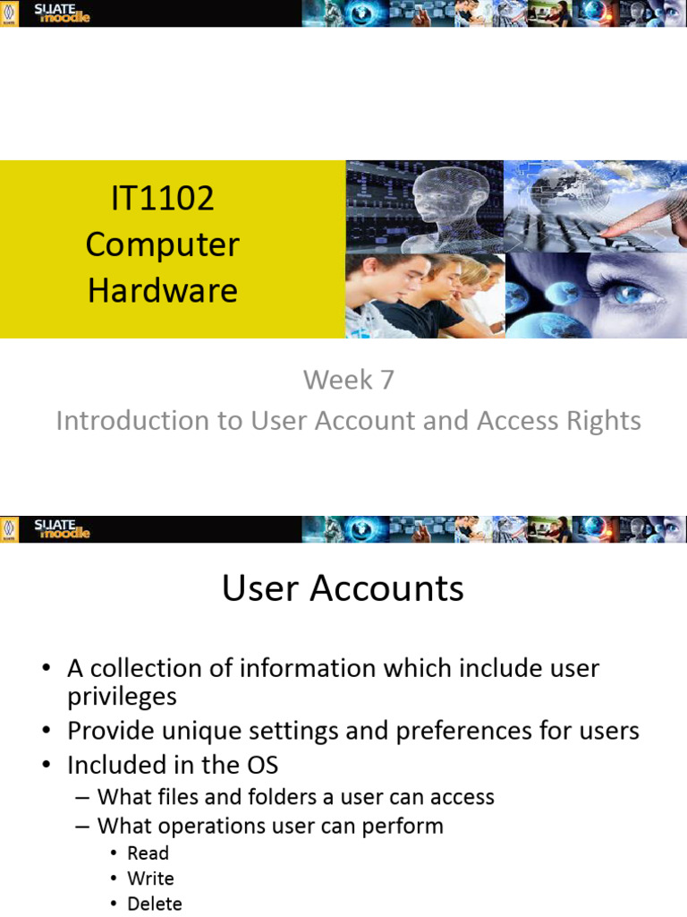 Understanding User Accounts and Access Rights | PDF | Computer File ...