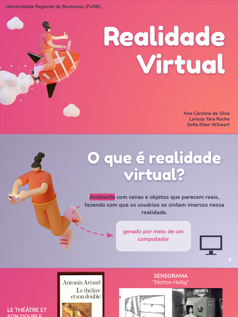 Introdução à Realidade Virtual e Suas Aplicações | PDF | Realidade ...