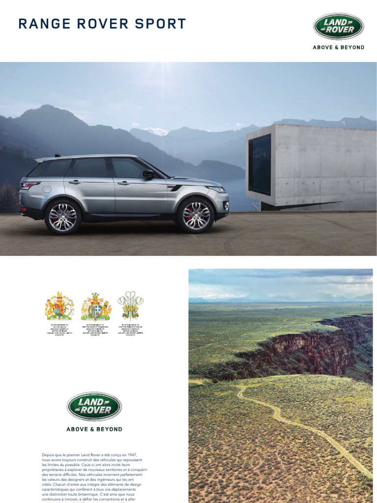 Range Rover Sport Brochure 1L4941710000BXMFR01P Tcm342 360224 | PDF ...