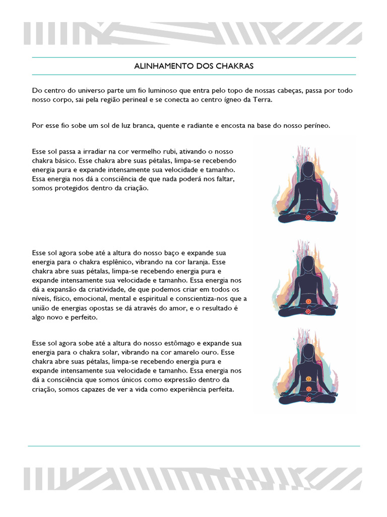 Alinhamento dos Chakras e Energia Vital | PDF | Chacra