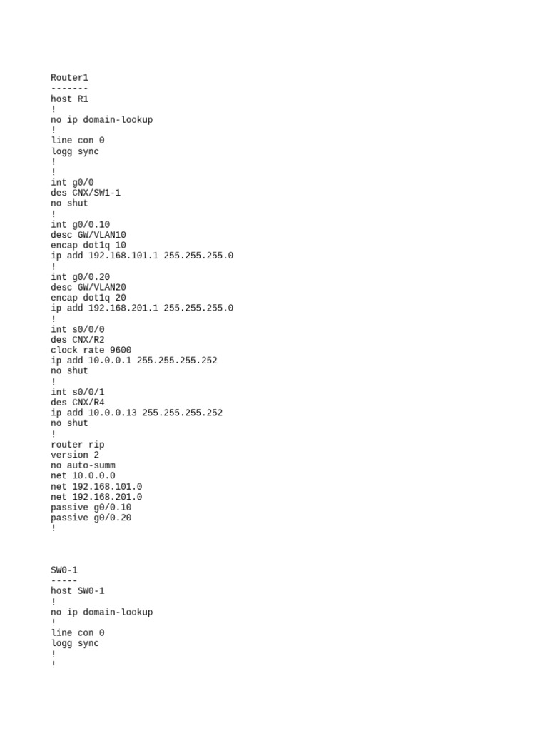 Router and Switch Configuration Guide | PDF | Network Architecture ...