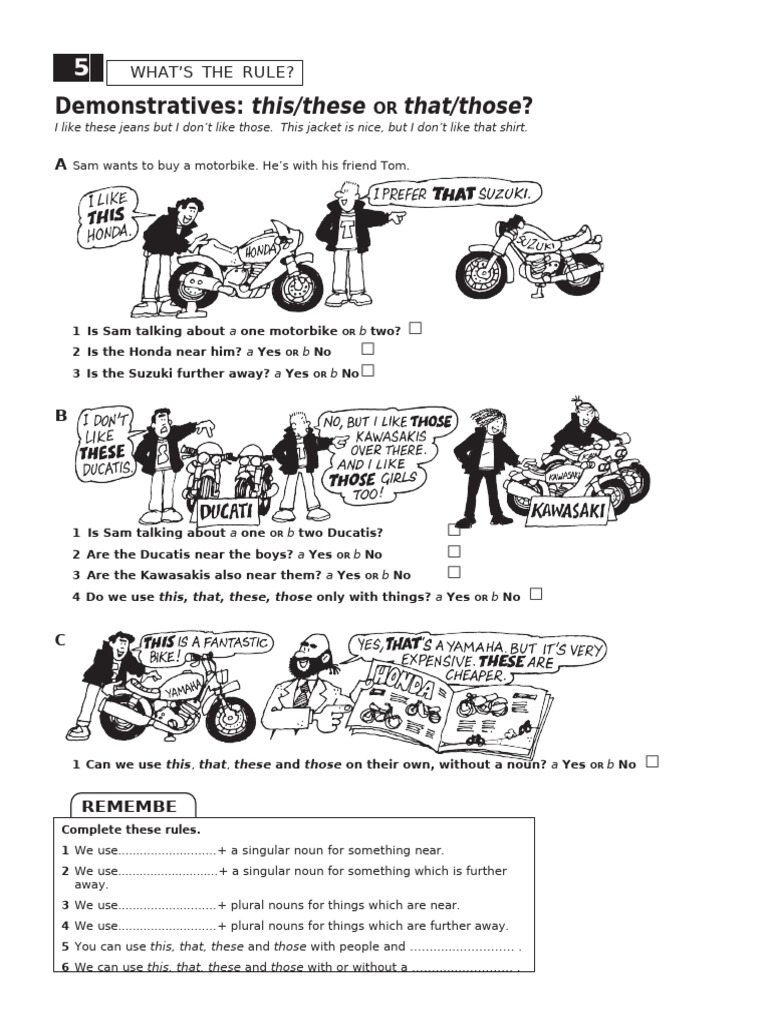 Understanding Demonstratives in English | PDF | Plural | Noun