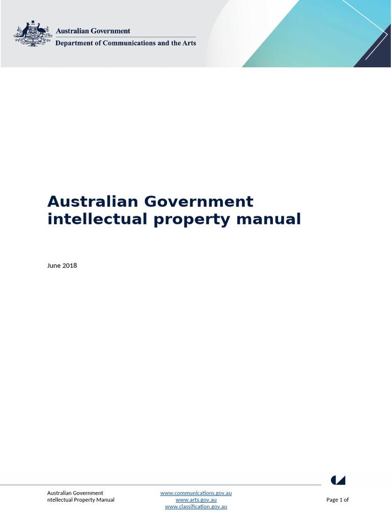 Curated visual reference: Australian Government Intellectual Property Manual Pdf Photo Inspiration