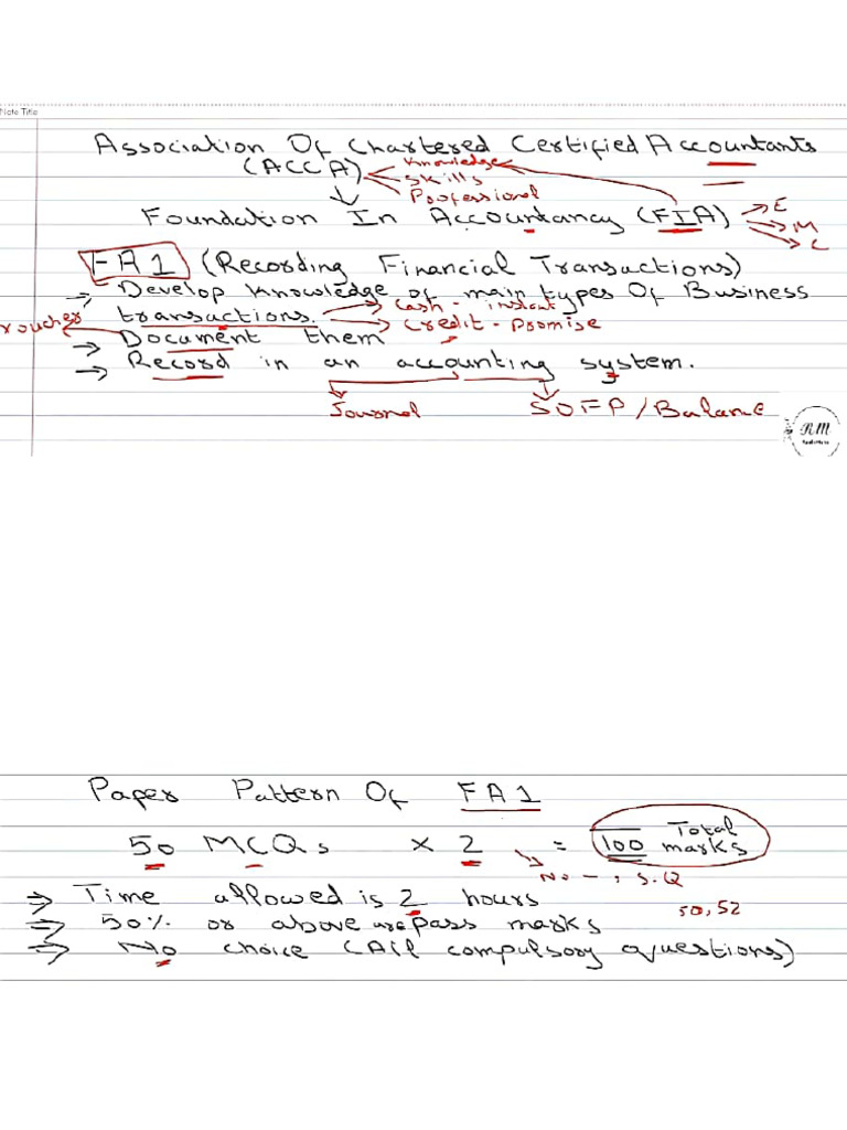 Chapter 001 - Fa1 Notes | PDF