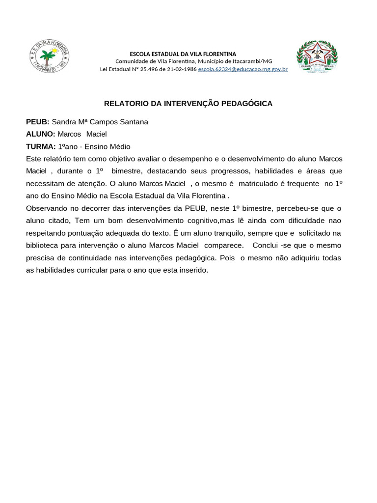 Relatorio 1 bimestre marcos maciel pdf