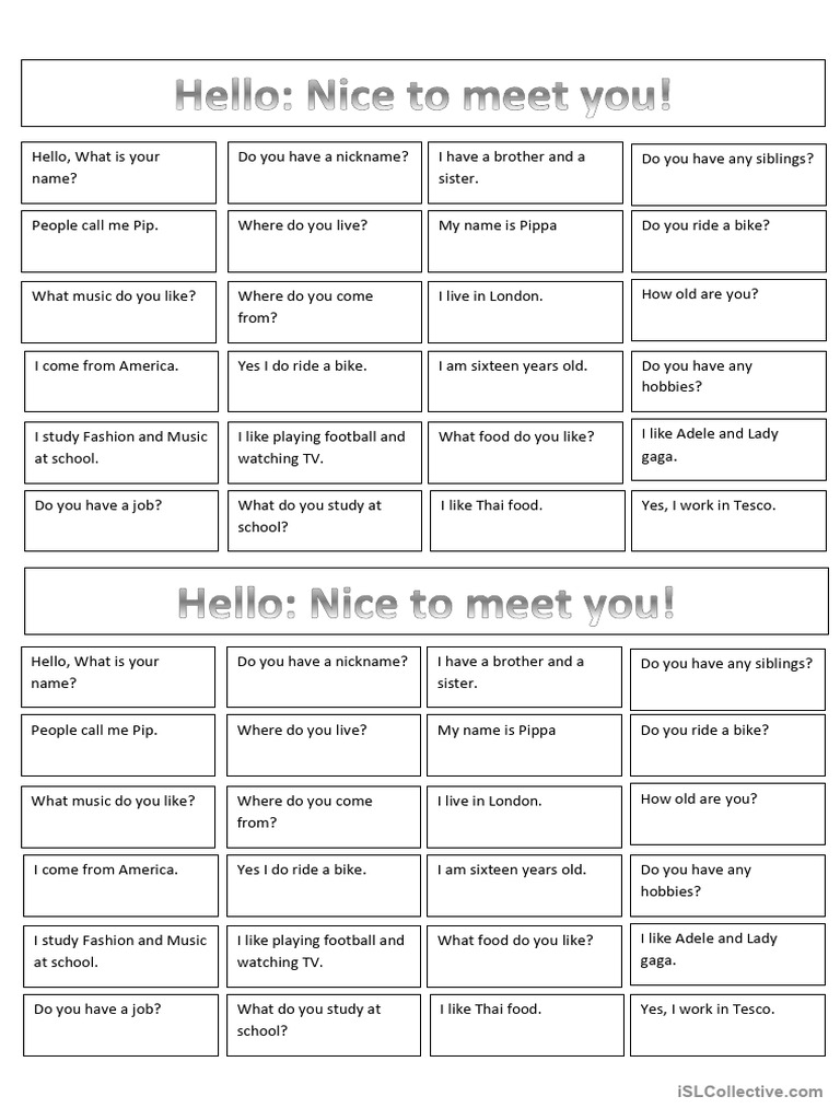 Hello nice to meet you basic conversation making friends pdf