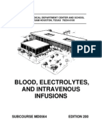 US Army Medical Course MD0564-200 - Blood, Electrolytes, and Intravenous Infusions