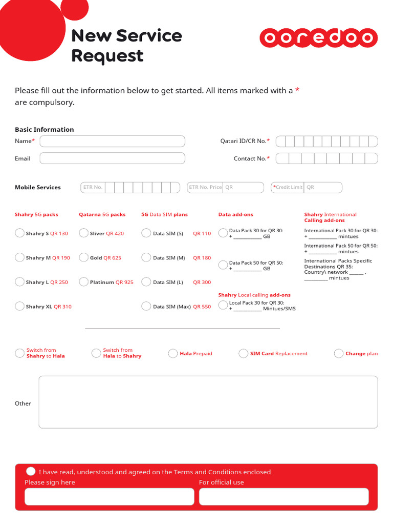 0b1v2-New Service Request Editable 2022 | PDF | Contractual Term | Fee