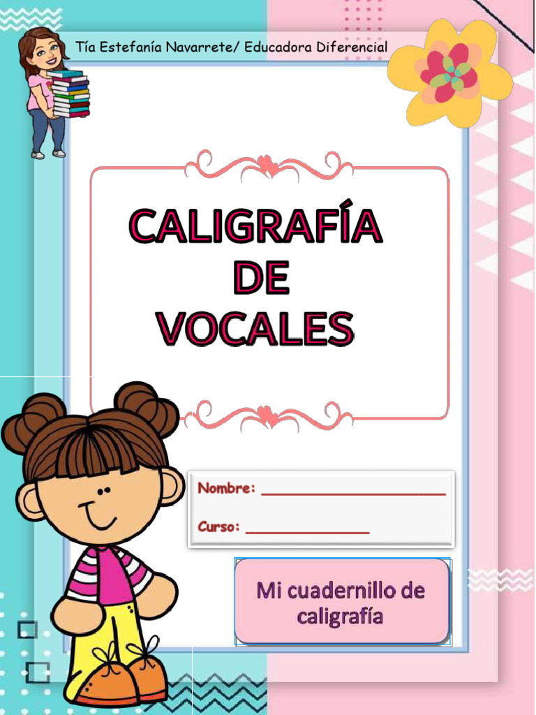 Caligrafía de Vocales para Imprimir | PDF