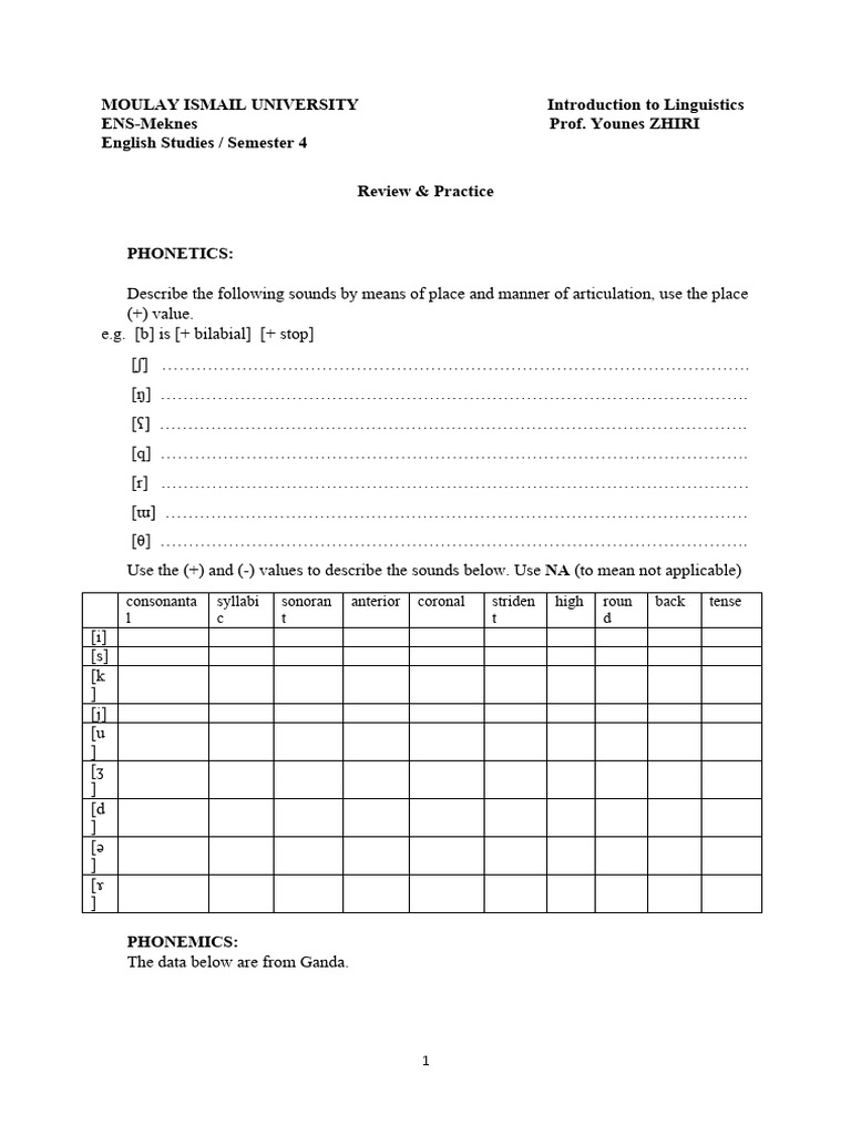 Assignment 5, Review & Practice | PDF | Languages | Foreign Language ...
