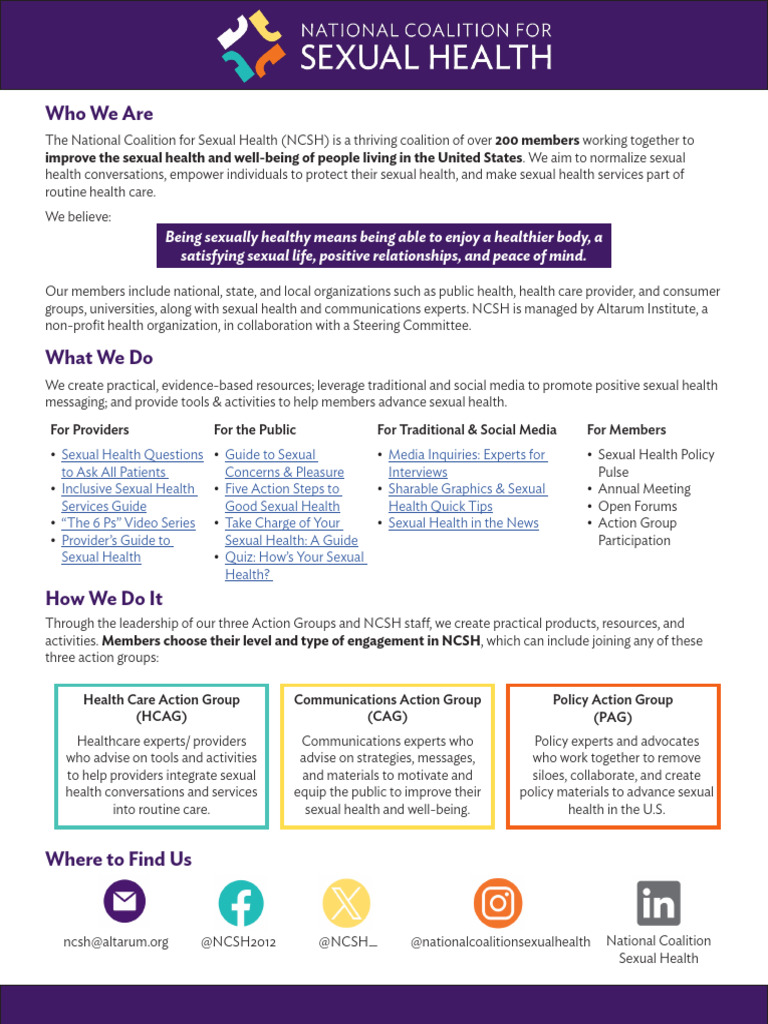 NCSH Fact Sheet 2024 | PDF | Health Care