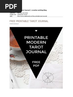 assemble tarot journal