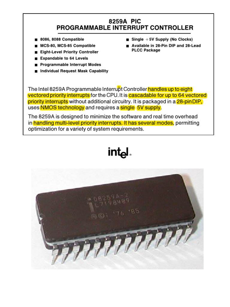 Lecture 2 8086 Interrupt | PDF | Microcontroller | Computer Hardware