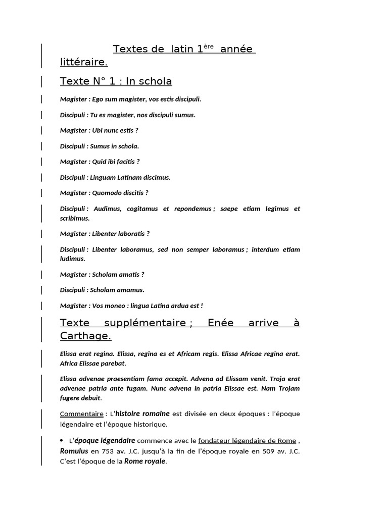 Textes de Latin pour Débutants | PDF | Énée | Littérature sur la guerre ...