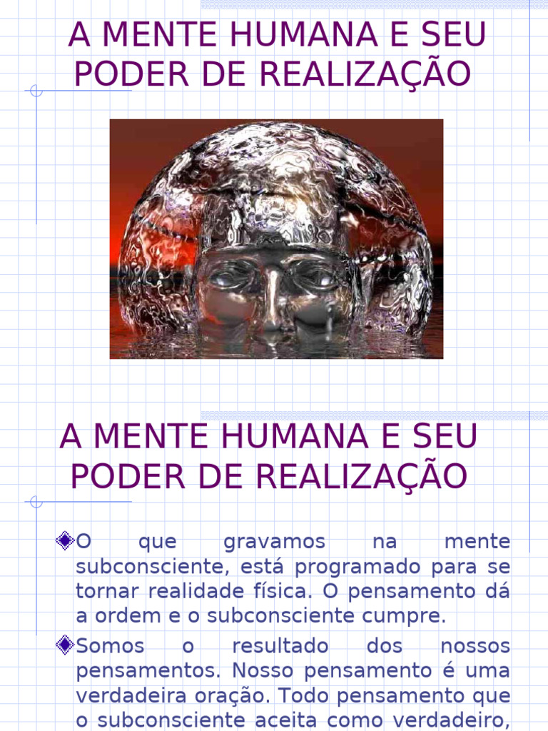 A Mente Humana e Seu Poder | PDF | Pensamento | Fé