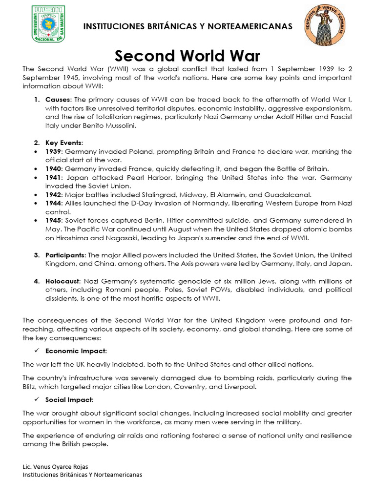 Second World War | PDF | World War II | International Relations