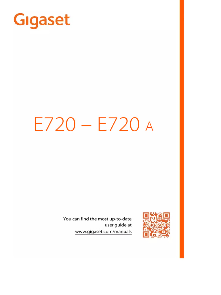Manual de Instruções Gigaset E720 (107 Páginas) | PDF