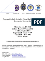 Military Academy Night Flier FBISD 2012