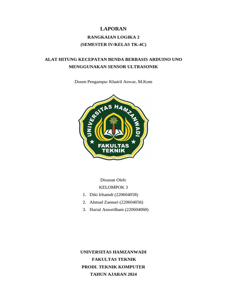 Laporan rangkaian logika 2 pdf
