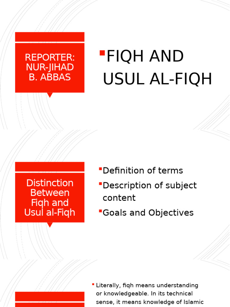 Fiqh Vs Usul Al Fiqh Explained Pdf Sharia Islamic Jurisprudence