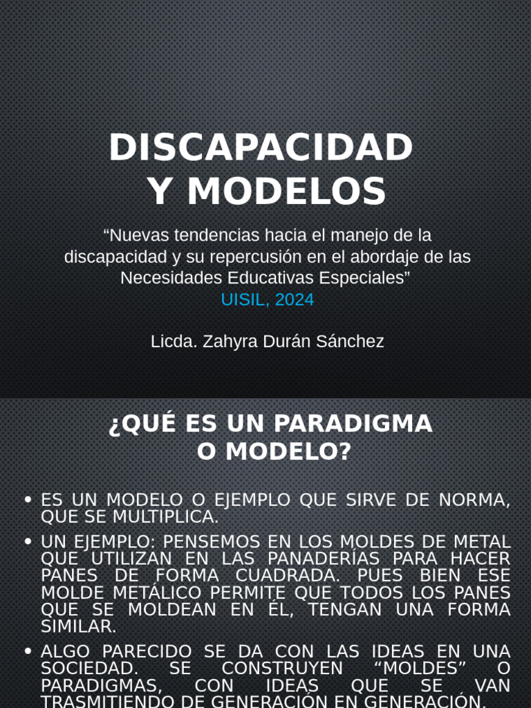 Modelos y Principios de La Discapacidad | PDF | Invalidez | Inclusión ...