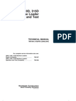 310D TM1496, PDF, Loader (Equipment)