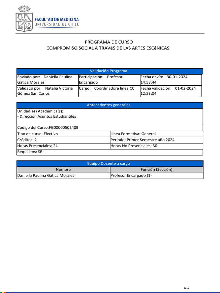 2024 1 FG00000502409 | PDF | Educación de la primera infancia | Evaluación