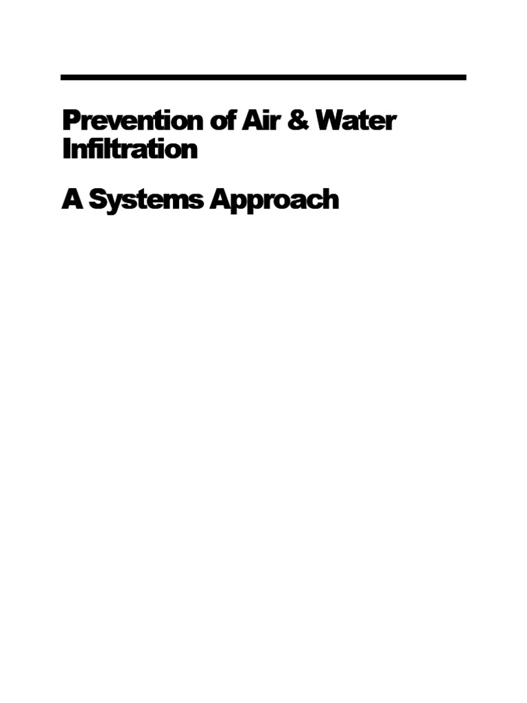 Air & Water Infiltration Prevention Guide | PDF | Polyurethane | Adhesive