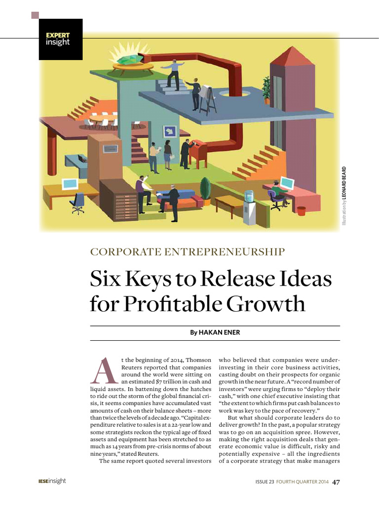 Six Keys to Corporate Entrepreneurship | PDF | Entrepreneurship ...