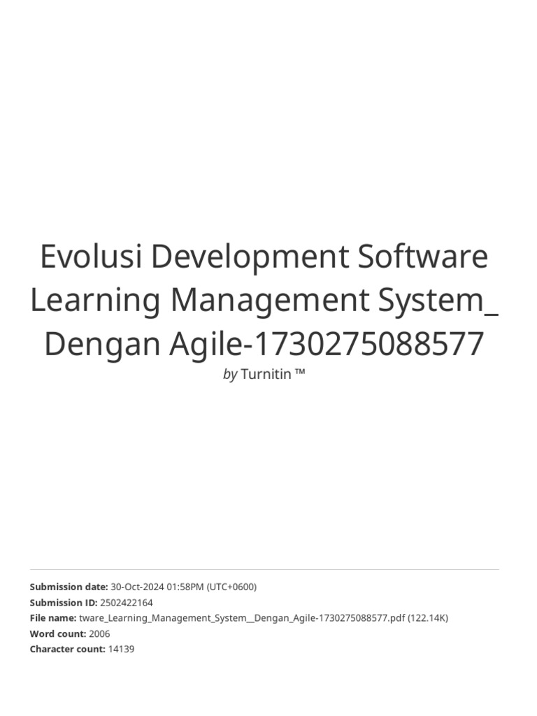 Evolusi Development Software Learning Management System - Dengan Agile ...