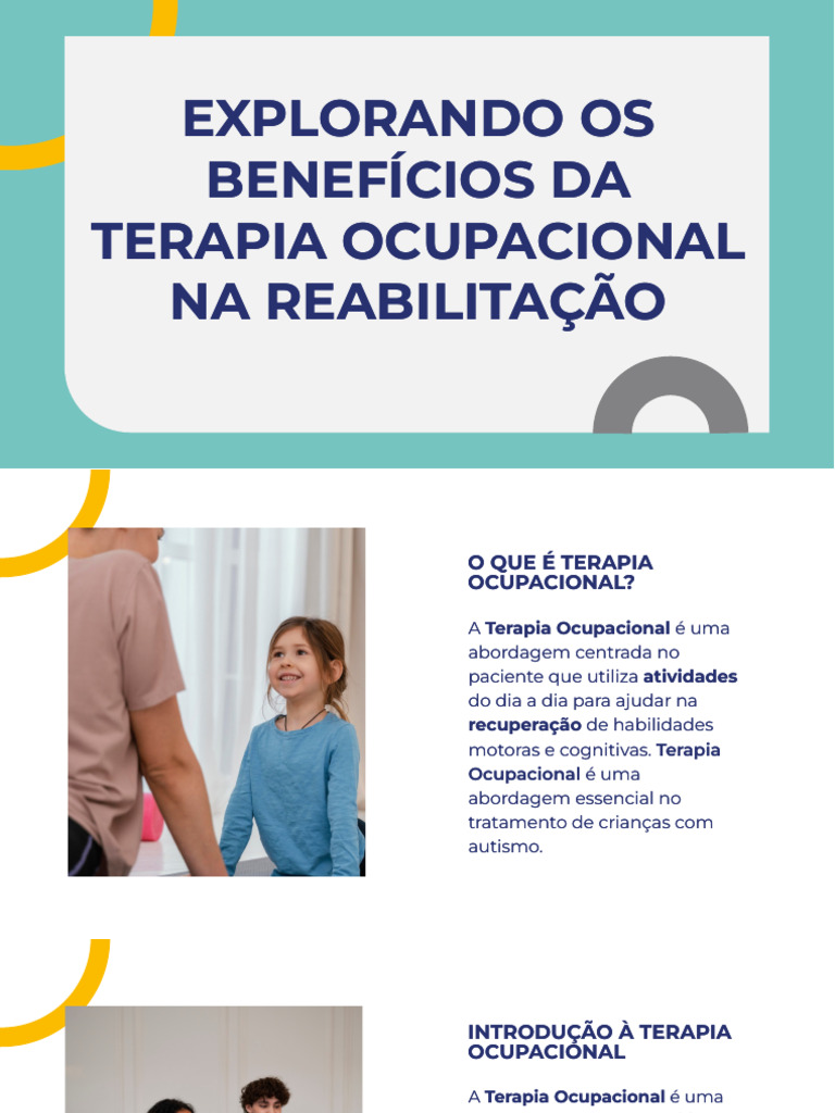 Benefícios da Terapia Ocupacional | PDF | Terapia ocupacional | Psicologia