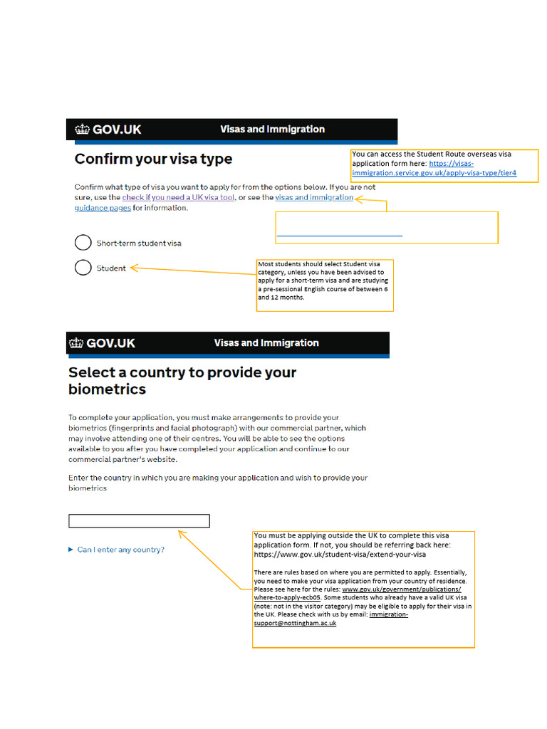 Overseas Application Guide Uk Student Visa Pdf Travel Visa Passport