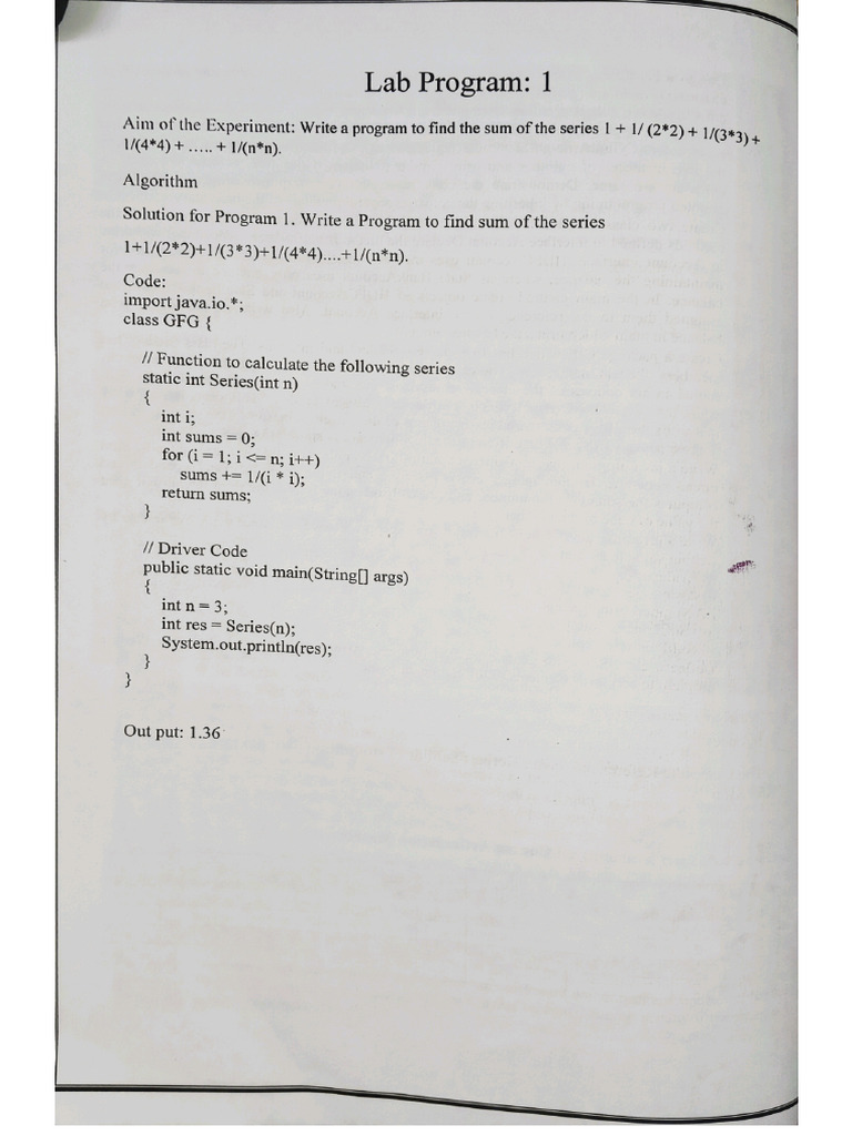 java labset programs | PDF