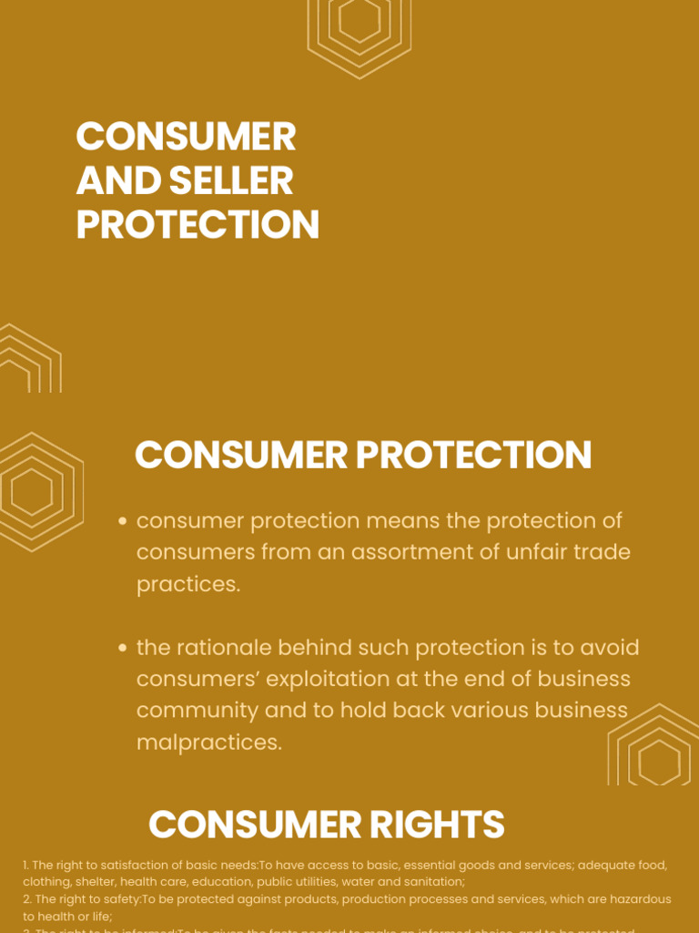 28session 30 - Unit 4 - Consumer and Seller Protection | PDF | Consumer ...