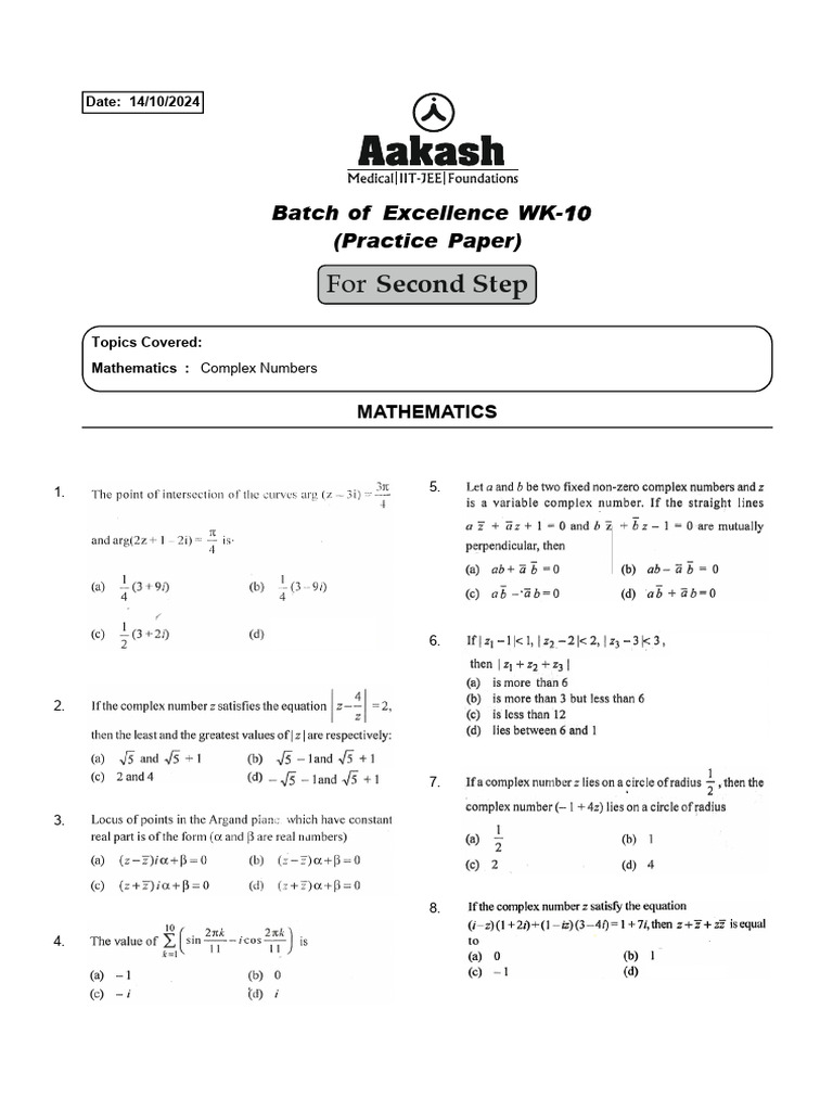 Complex numbers pdf