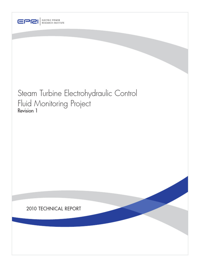 Steam Turbine Electrohydraulic Control Fluid Monitoring Project | PDF ...