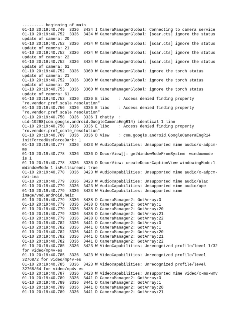 Log Cat 1704932380674 | PDF | Software Engineering | Computer Programming