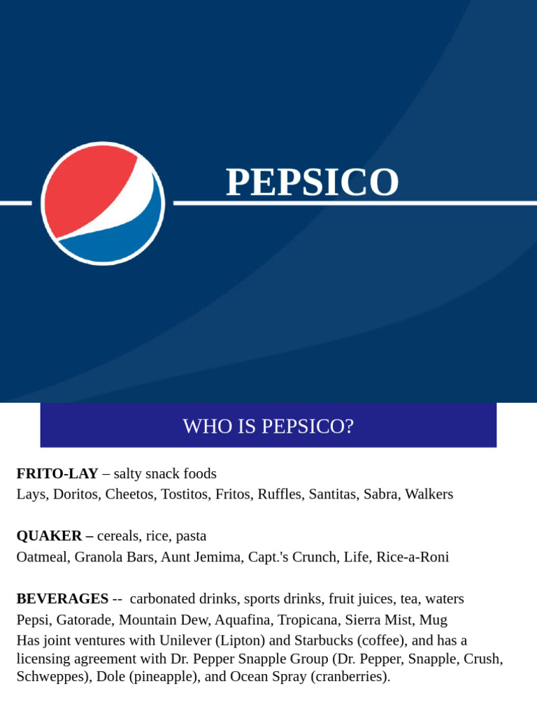 Project 3 | PDF | Pepsi Co | Drink