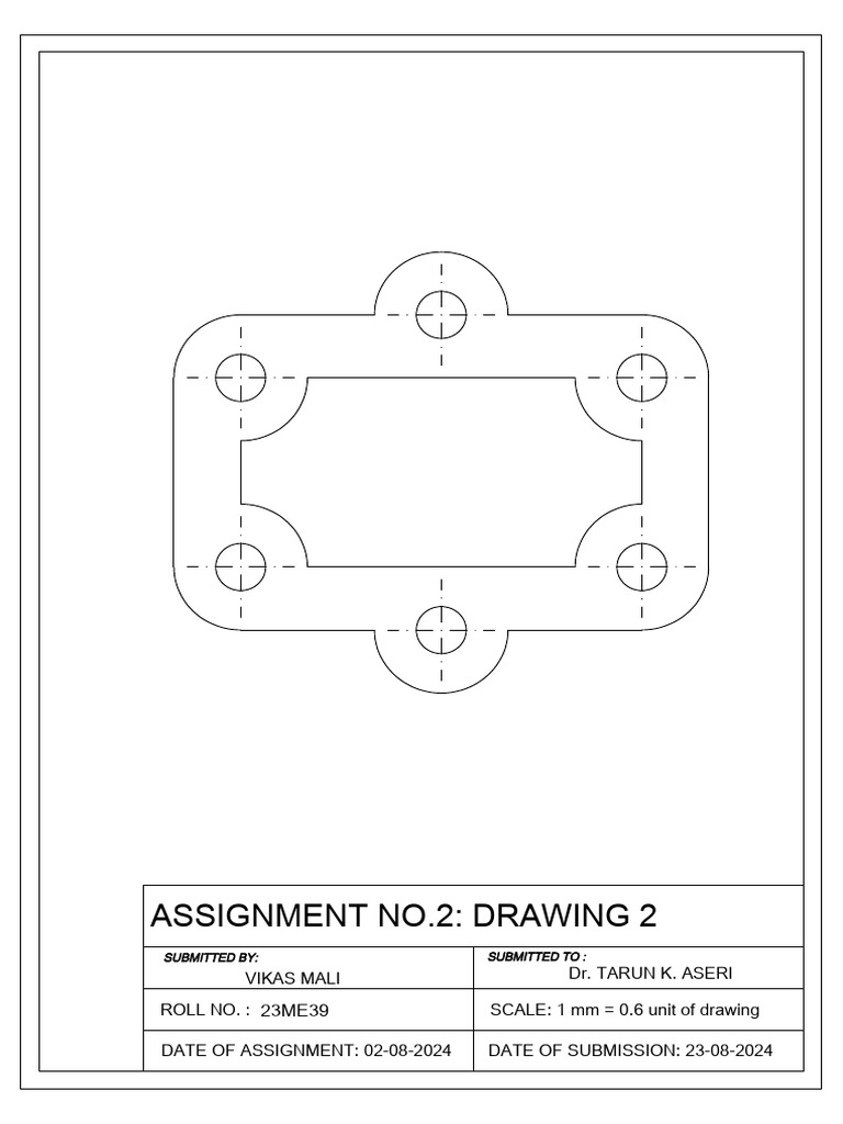 Assignment No.2: Drawing 2 | PDF