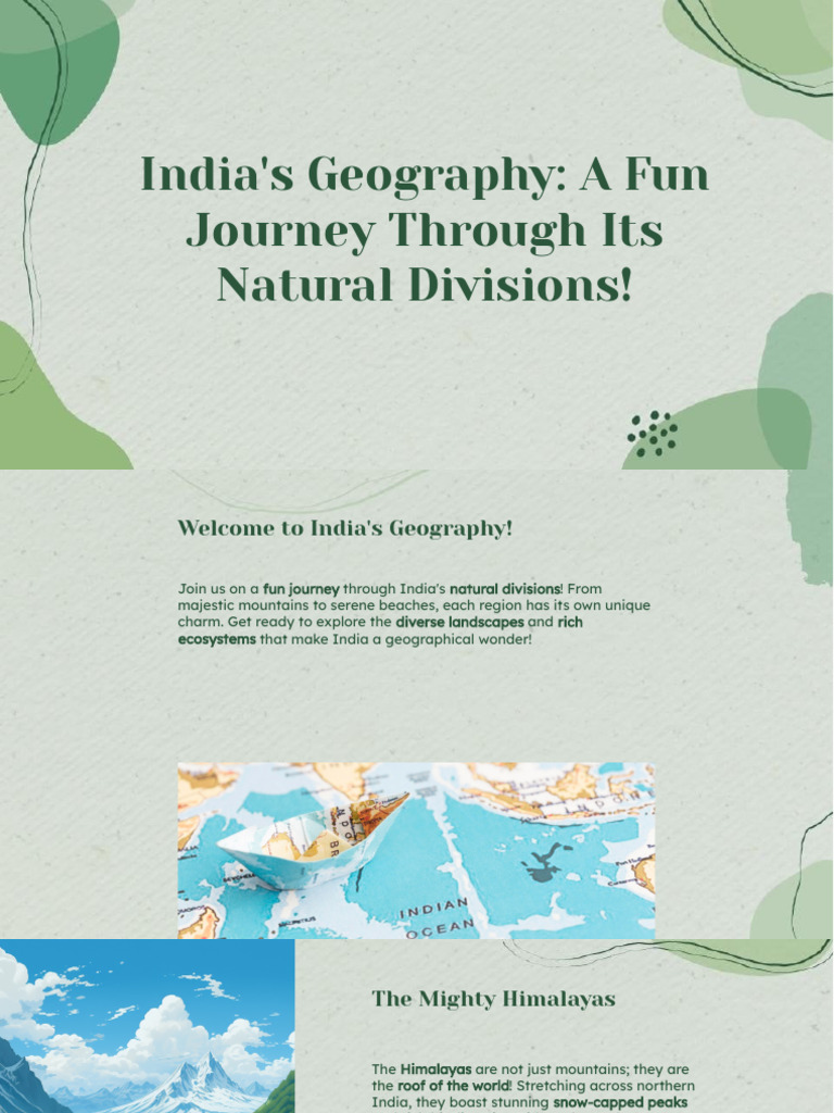 Explore India's Diverse Geography | PDF | Coast | Himalayas