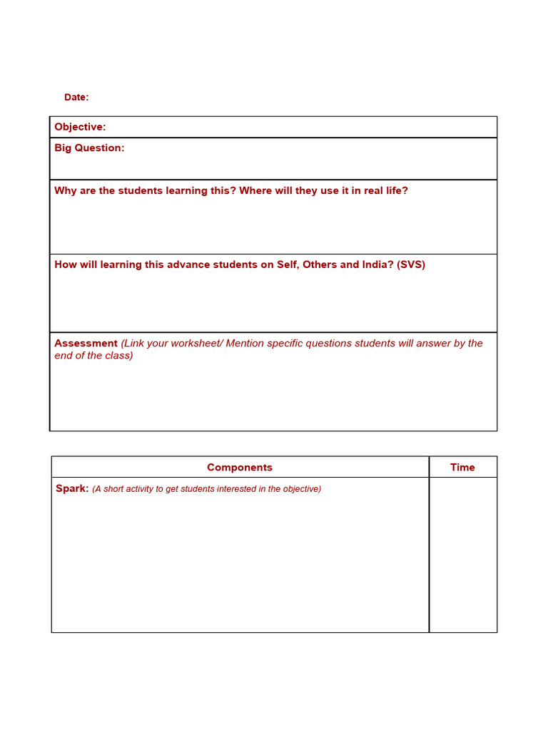 LP Template Simplified PDF | PDF