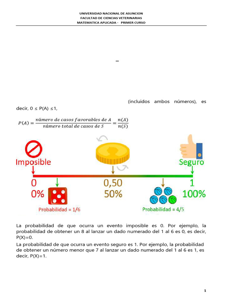 Ejemplos de Eventos en Probabilidad | PDF | Teoría de probabilidad ...