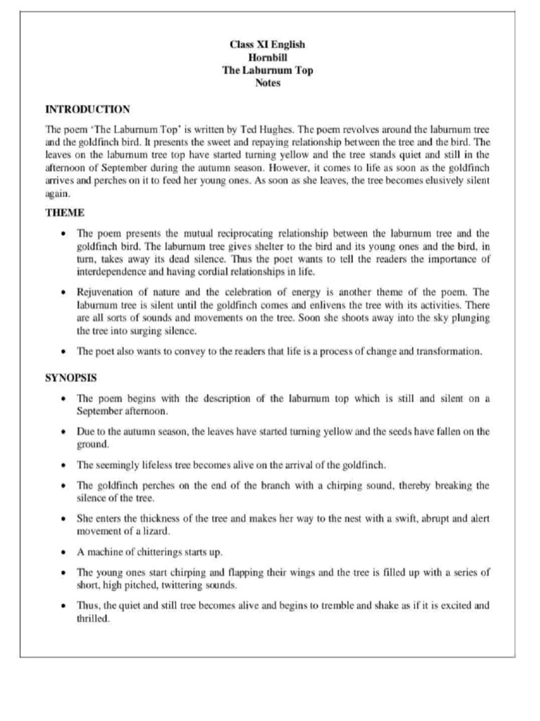 The laburnum top pdf