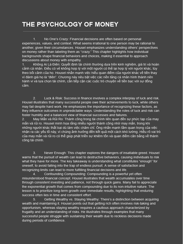 Understanding Money Psychology | PDF | Rationality | Decision Making