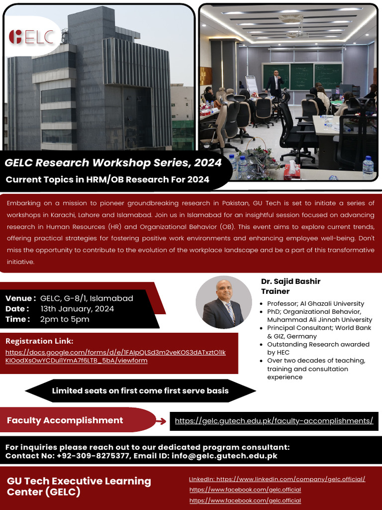 GELC Research Workshop Series, 2024 . | PDF | Social Psychology ...