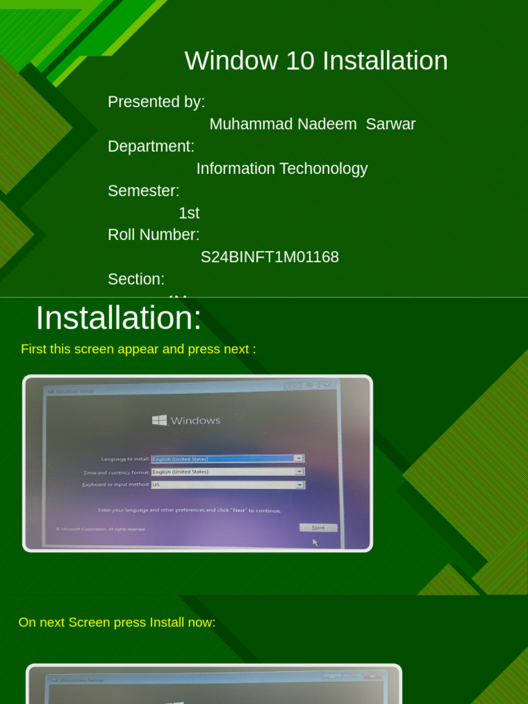 Window Installation (M Nadeem Sarwar) | PDF | Personal Computers ...