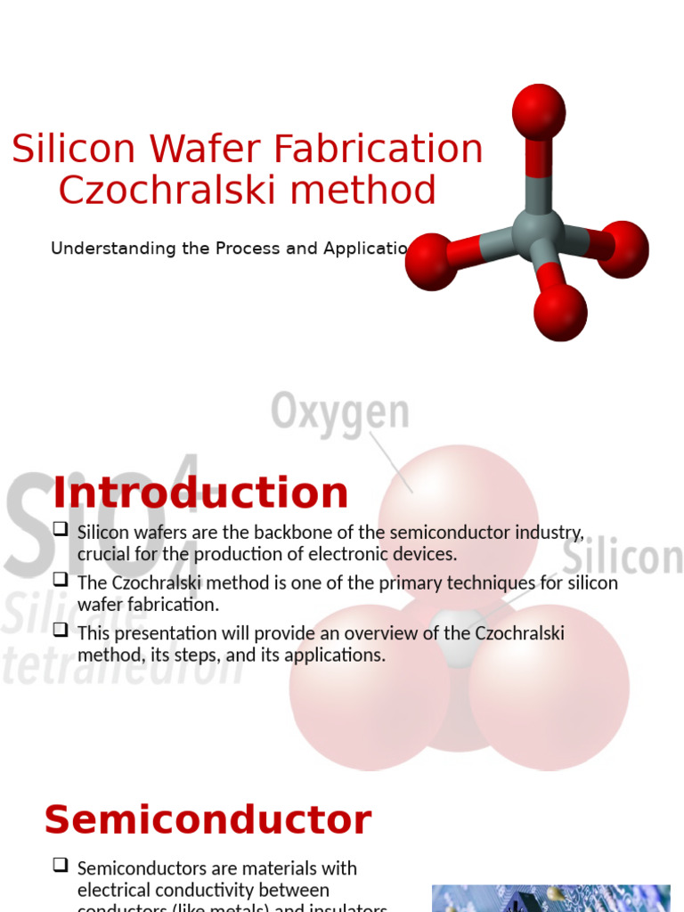 Czochralski Method for Silicon Wafers | PDF | Crystal | Silicon