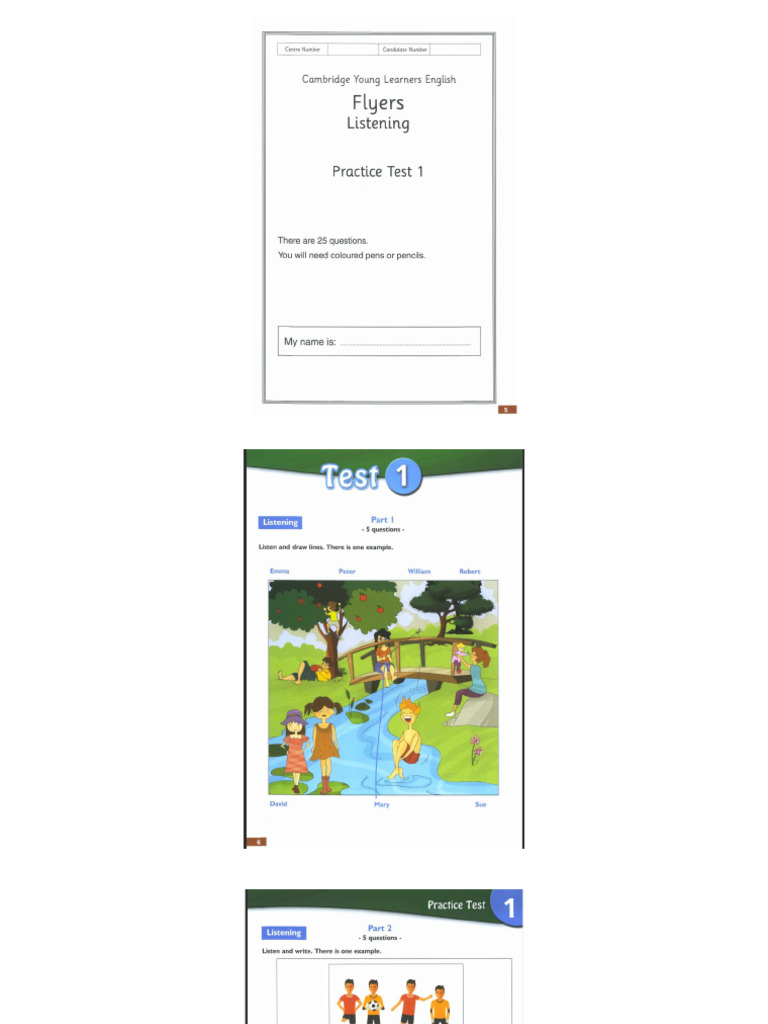 Flyers Listening Test 1 Pdf