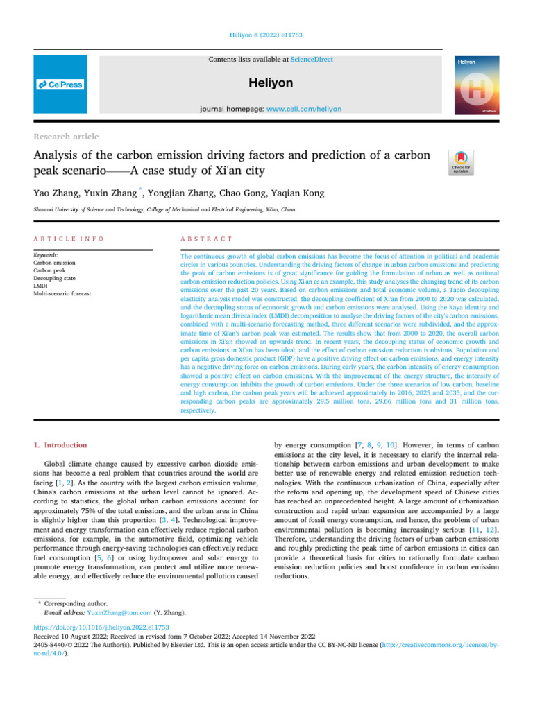 Reserach Paper PDF Emission Intensity Economic Growth